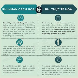 So sánh giữa phi nhân cách hoa và phi thực tế hóa